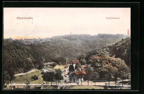 AK Pforzheim, Blick auf die Ortschaft