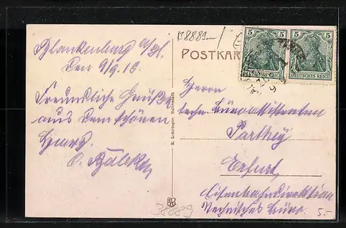 AK Blankenburg a. H., der Ort aus der Vogelschau