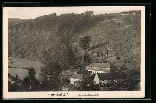 AK Hermsdorf S.A., Blick auf die Amtsschreibersmühle