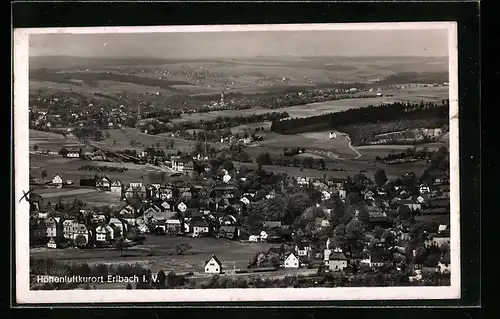 AK Erlbach, i. V., Fliegeraufnahme vom Ort