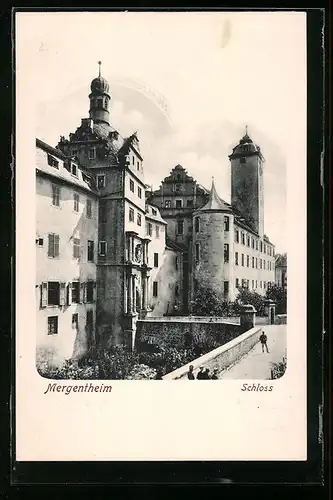 AK Mergentheim, Ansicht vom Schloss