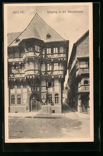 AK Goslar, Eingang in die Münzstrasse
