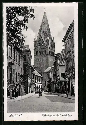 AK Soest i. W., Blick zum Patroklidom