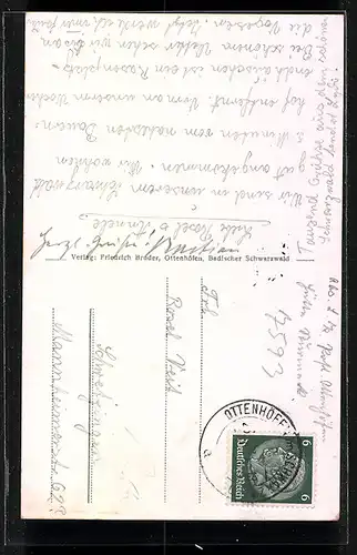 AK Ottenhöfen i. B., Totalansicht vom Ort