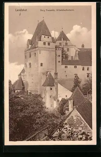 AK Landshut, Burg Trausnitz, Wittelsbacherturm