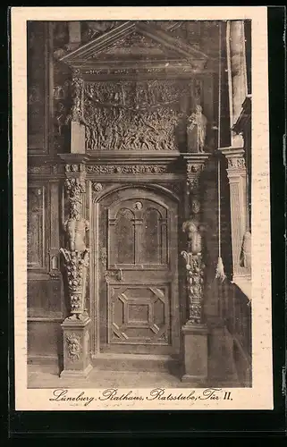 AK Lüneburg, Rathaus, Ratsstube, Tür II.