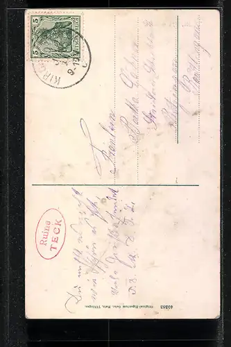 AK Teck, Teilansicht der Ruine