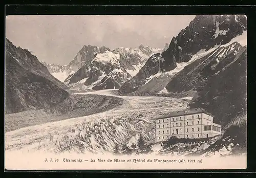 AK Charmonix, La Mer de Glace et l`Hotel du Montanvert