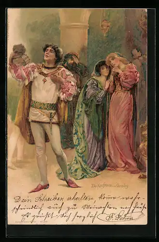 Künstler-AK William Shakespeare`s Der Kaufmann von Venedig