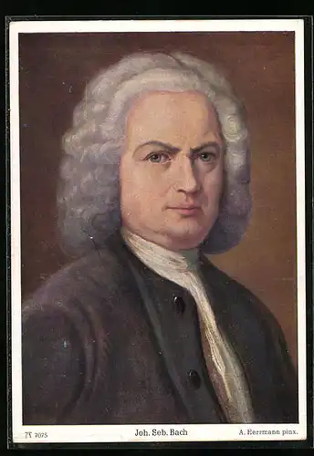 AK Komponist Joh. Seb. Bach, gemalt von A. Herrmann