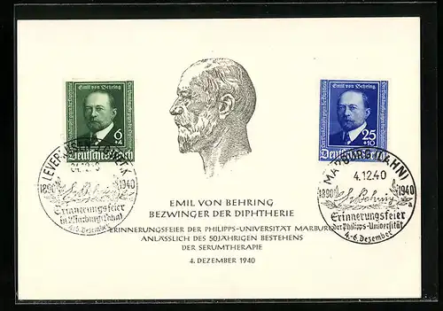 AK Emil von Behring, Bezwinger der Diphterie