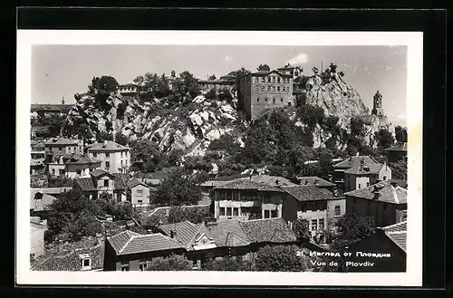 AK Plovdiv, Teilansicht mit Felsen