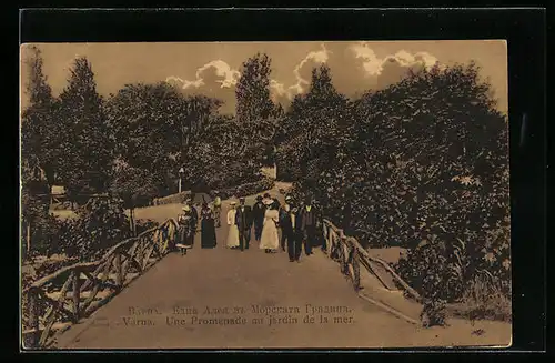 AK Varna, Une promenade au jardin de la mer