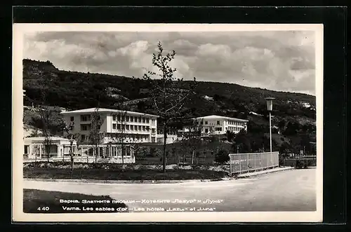 AK Varna, Les sables d`or - Les hotels Lazur et Luna