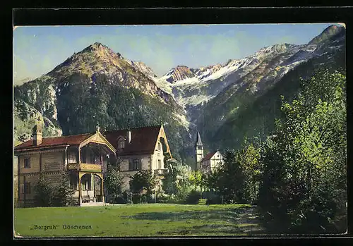 AK Göschenen, Blick auf Bergruh