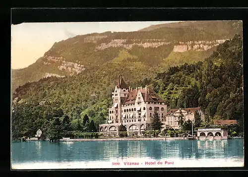 AK Vitznau, Blick auf das Hotel du Parc