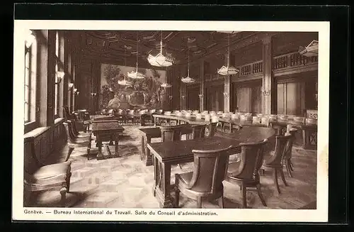 AK Généve, Bureau international du Travail. Salle du Conseil d`administration