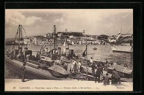 AK Cannes, Torpilleurs dans le Port