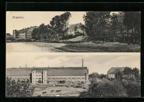 AK Lüchow-Kremlin, Partien mit Fabrikgebäude