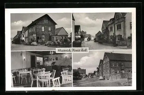 AK Haserich, Ortsansicht mit Gastwirtschaft Loscheider