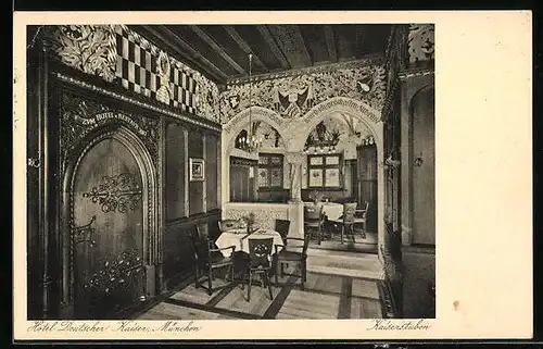 AK München, Hotel Deutscher Kaiser, Kaiserstuben