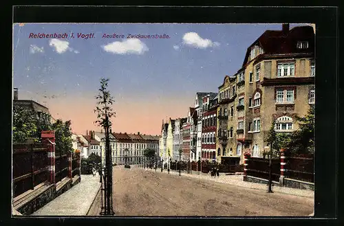 AK Reichenbach i. V., Äussere Zwickauerstrasse