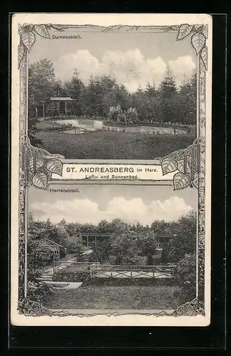 AK St. Andreasberg, Luft- und Sonnenbad, Damen- und Herrenabteil