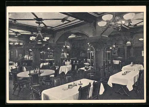 AK Hamburg, Innenansicht der Gebhard`s Erlanger Bierhalle