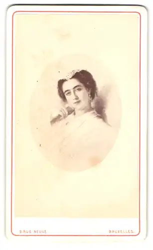 Fotografie L. Straszak, Bruxelles, Portrait Elizabeth Patterson, Frau von Jerome Bonaparte ( Bruder von Napoleon ), 1870