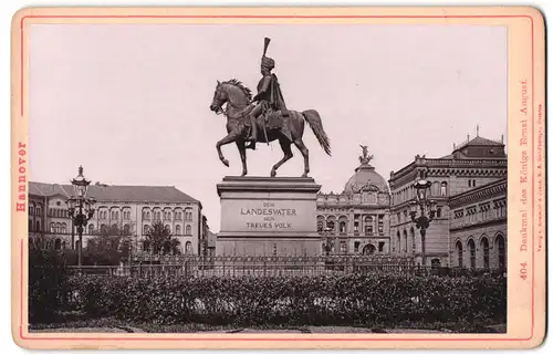Fotografie Römmler & Jonas, Dresden, Ansicht Hannover, Blick auf das Denkmal des Königs Ernst August