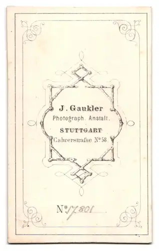 Fotografie J. Gaukler, Stuttgart, Portrait Dame im seidenen Kleid mit Ohrringen lehnt an einem Sessel