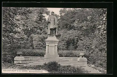AK Neustadt a. d. Haardt, Bismarckdenkmal im Sonnenschein