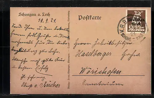 AK Schongau a. Lech, Ortsansicht