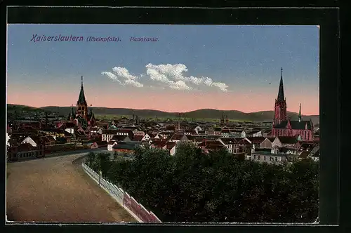 AK Kaiserslautern /Rheinpfalz, Panoramablick auf die Stadt