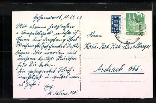 AK Hohenwart /Ob.-Bayern, J. E. Wagnersche Wohltätigkeitsanstalten, Taubstummenanstalt
