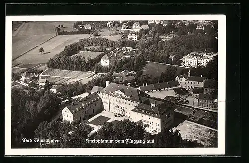 AK Bad Wörishofen, Kneippianum vom Flugzeug aus