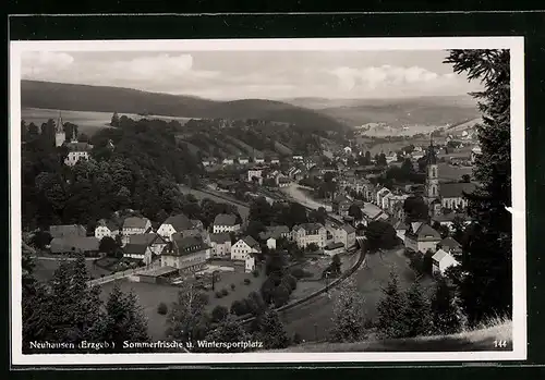 AK Neuhausen /Erzgeb., Sommerfrische und Wintersportplatz