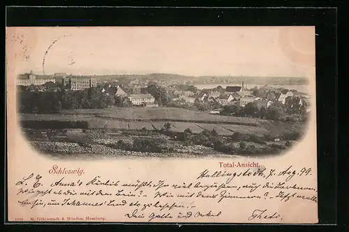 AK Schleswig, Totalansicht vom Ort