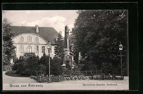 AK Schleswig, Reventlow-Beseler Denkmal