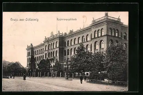 AK Schleswig, Ansicht vom Regierungsgebäude