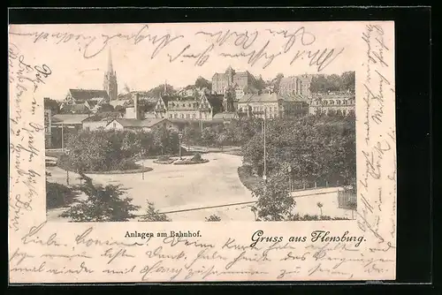 AK Flensburg, Anlagen am Bahnhof