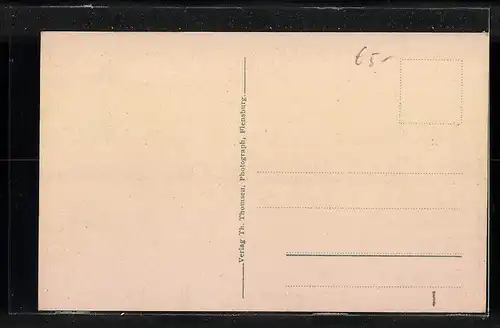 AK Flensburg, Bahnhofsanlagen aus der Vogelschau