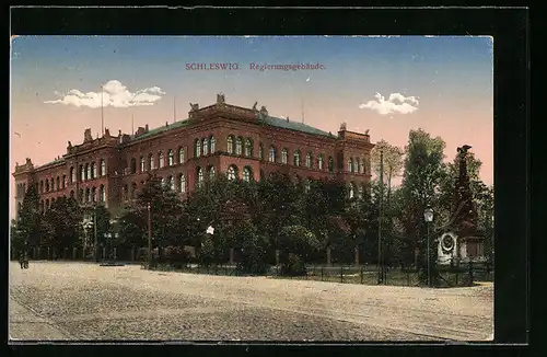 AK Schleswig, Ansicht vom Regierungsgebäude