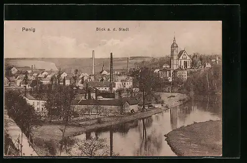 AK Penig, Blick auf die Stadt