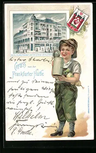 Passepartout-Lithographie Berlin, Frankfurter Hütte, Frankfurter Strasse 101, Ecke Krautstrasse