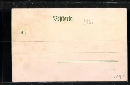 Lithographie Freiburg a. d. Elbe, Hotel von Bargen, Hauptstrasse, Kehdinger Hof