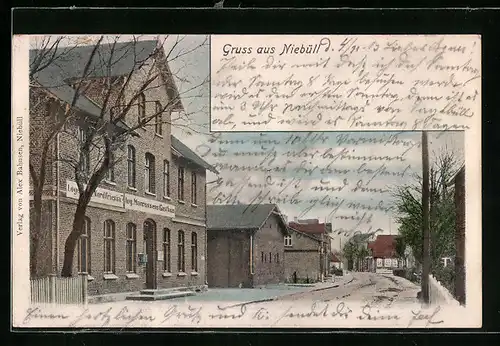 AK Niebüll, Loge Nordfriesia, Marcussens Gasthaus, Freimaurer