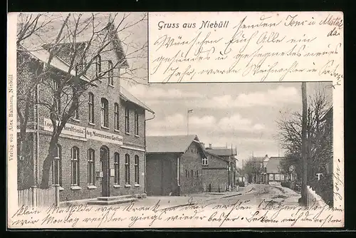 AK Niebüll, Loge Nordfriesia, Marcussens Gasthaus, Freimaurer