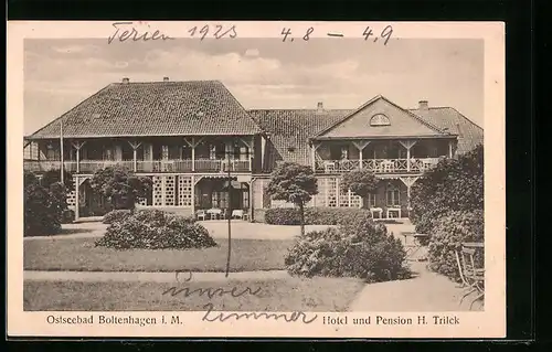 AK Boltenhagen i. M., Hotel und Pension H. Trilck