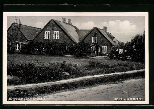 AK Kampen /Sylt, Logierhaus Brodersen